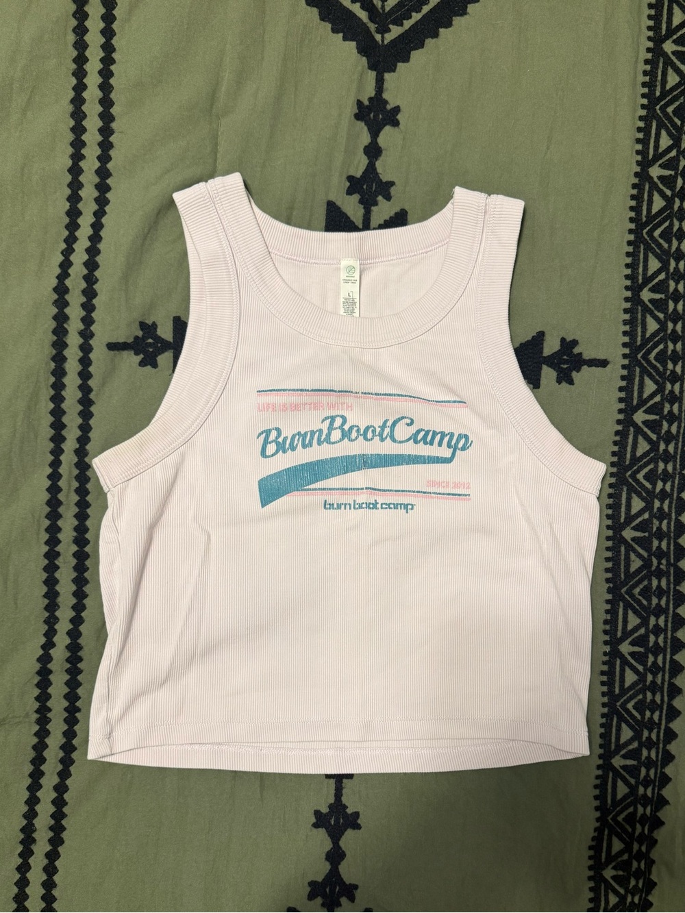BurnBootCamp Ribbed Logo Tank